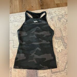 RVCA Camo womens workout racerback tank